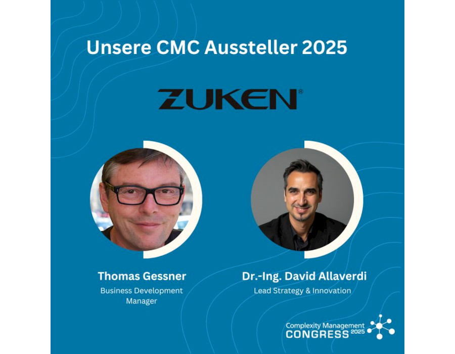 Wir begrüßen Zuken als neuen Aussteller beim Complexity Management Congress!