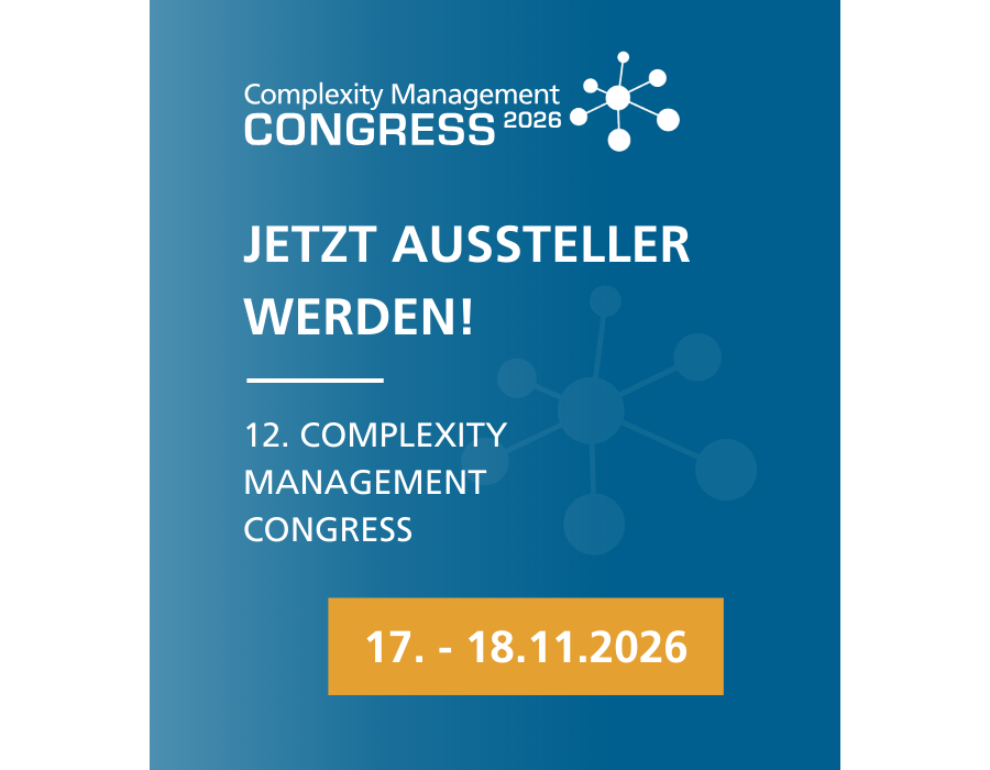 Jetzt Aussteller werden beim Complexity Management Congress 2026!
